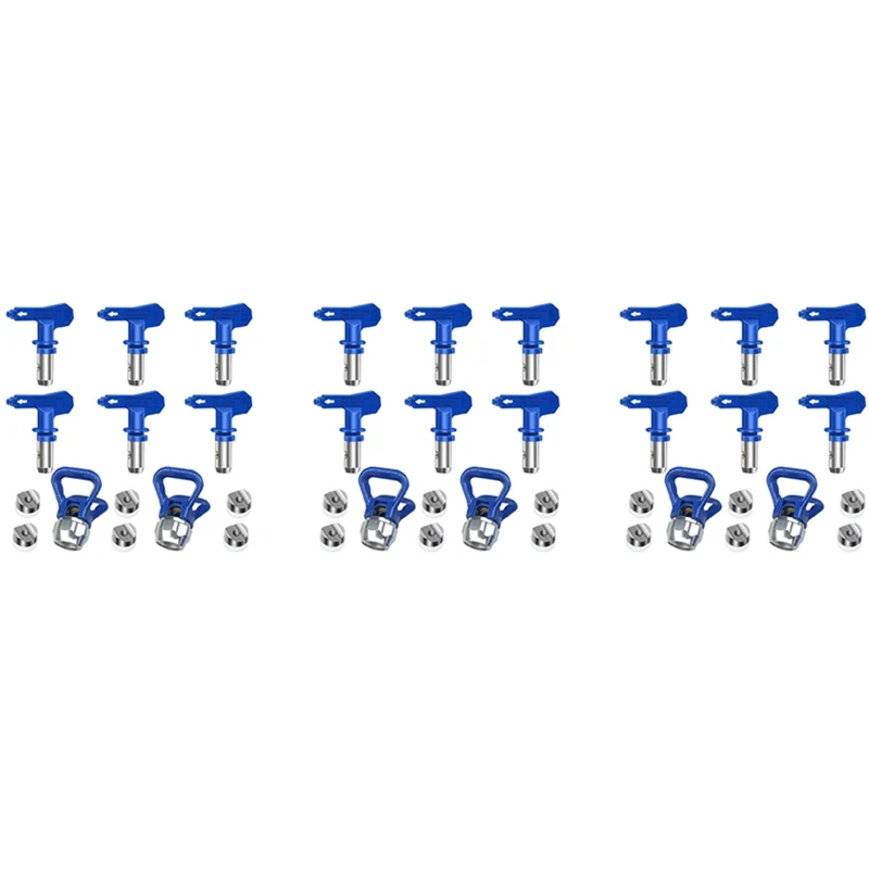 3X Airless Paint Nozzles Set,Reversible Spray Tips Airless Paint Sprayer Nozzle Airless Sprayer Spraying Machine Parts
3X Airless Paint Nozzles Set,Reversible Spray Tips Airless Paint Sprayer Nozzle Airless Sprayer Spraying Machine Parts