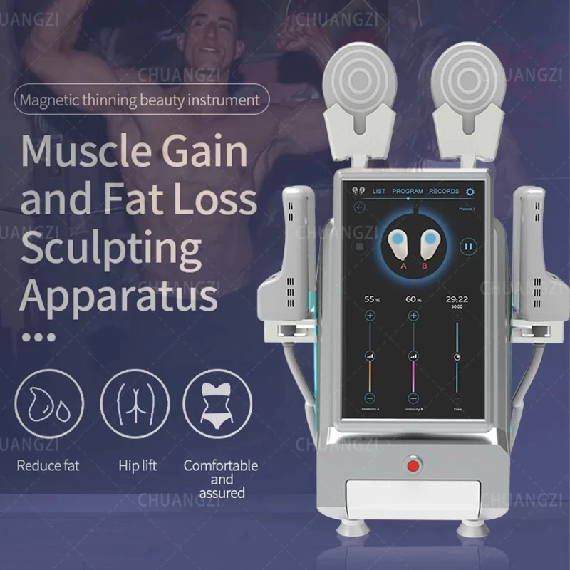 EMSlim Electromagnetic Tesla Weight Lose Body Machine Slimming Muscle Stimulate Portable Body Slimming Build Muscle Machine
EMSlim Electromagnetic Tesla Weight Lose Body Machine Slimming Muscle Stimulate Portable Body Slimming Build Muscle Machine
