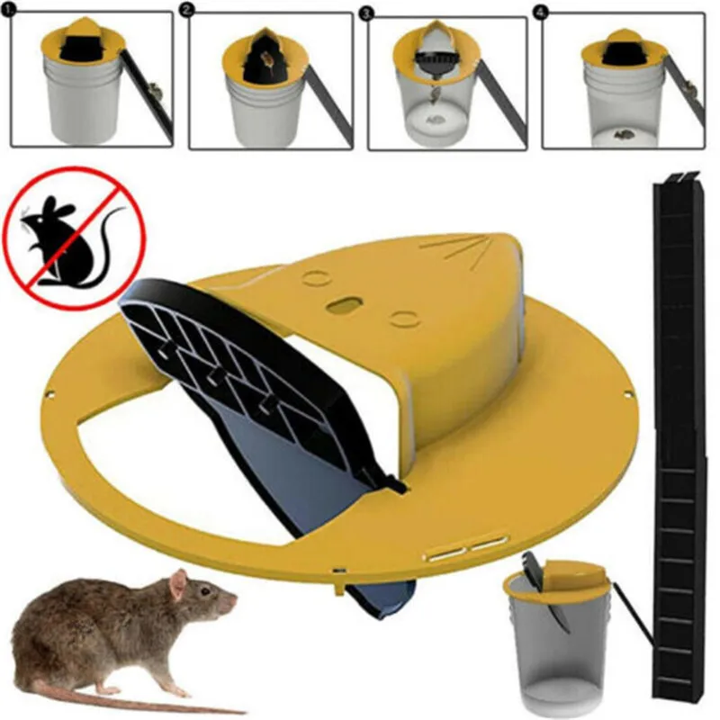 Auto Reset Mousetrap Reusable Smart Mouse Rat Trap Flip Slide Bucket Lid Trap Killing Tool Humane Outdoor Indoor Rat Trap
Auto Reset Mousetrap Reusable Smart Mouse Rat Trap Flip Slide Bucket Lid Trap Killing Tool Humane Outdoor Indoor Rat Trap