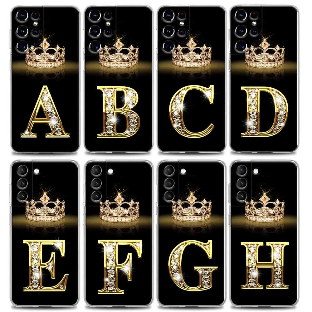 Clear Phone Case for Samsung S9 S10 4G S10e S20 S21 Plus Ultra FE 5G M51 M31 M21 Soft Silicone Fashion Diamond Crown Letter A-M
Clear Phone Case for Samsung S9 S10 4G S10e S20 S21 Plus Ultra FE 5G M51 M31 M21 Soft Silicone Fashion Diamond Crown Letter A-M