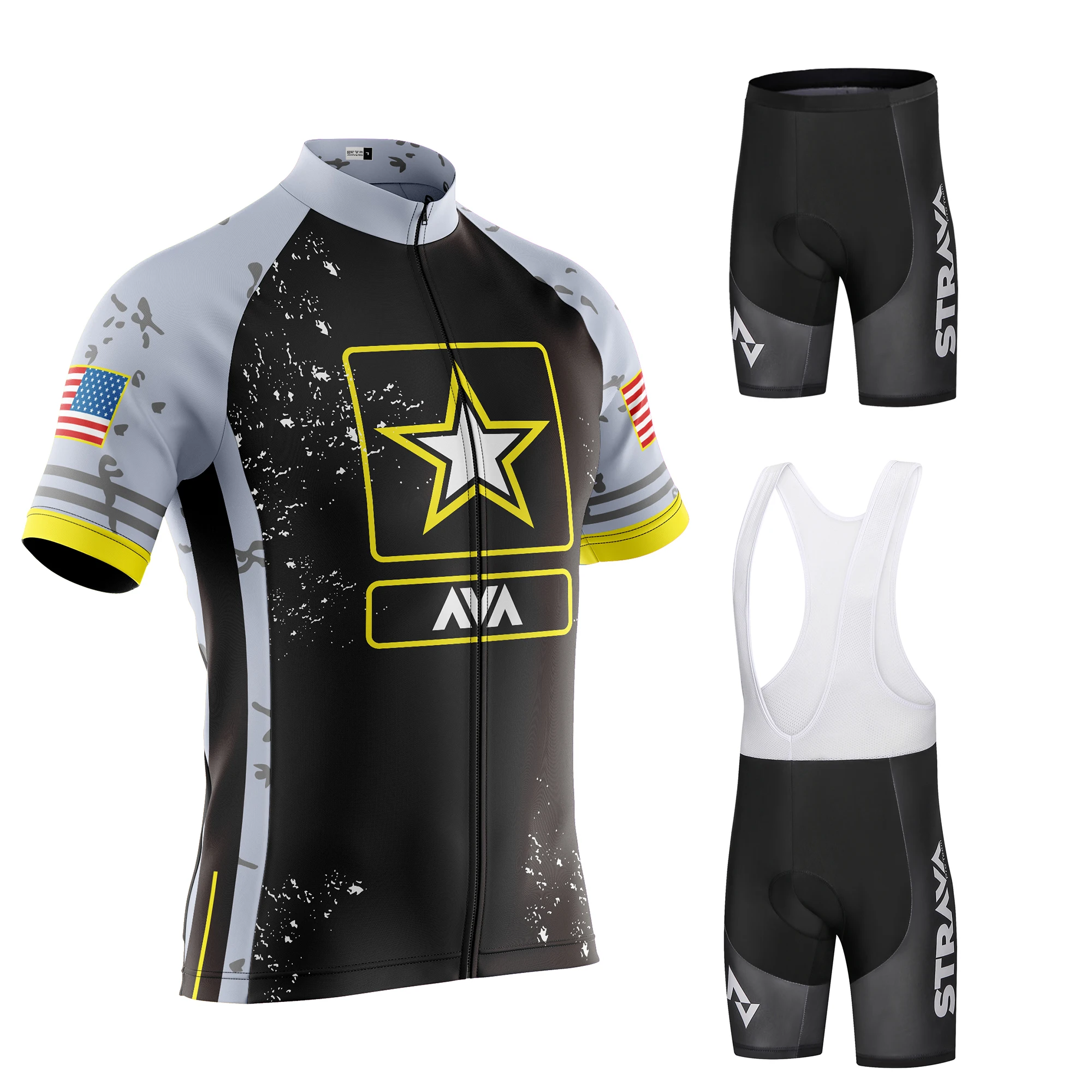 STRAVA Pro Team Cycling Jersey Men Set Bib Shorts Set Summer Bike Jersey Bicycle Racing Uniform Clothes
STRAVA Pro Team Cycling Jersey Men Set Bib Shorts Set Summer Bike Jersey Bicycle Racing Uniform Clothes
