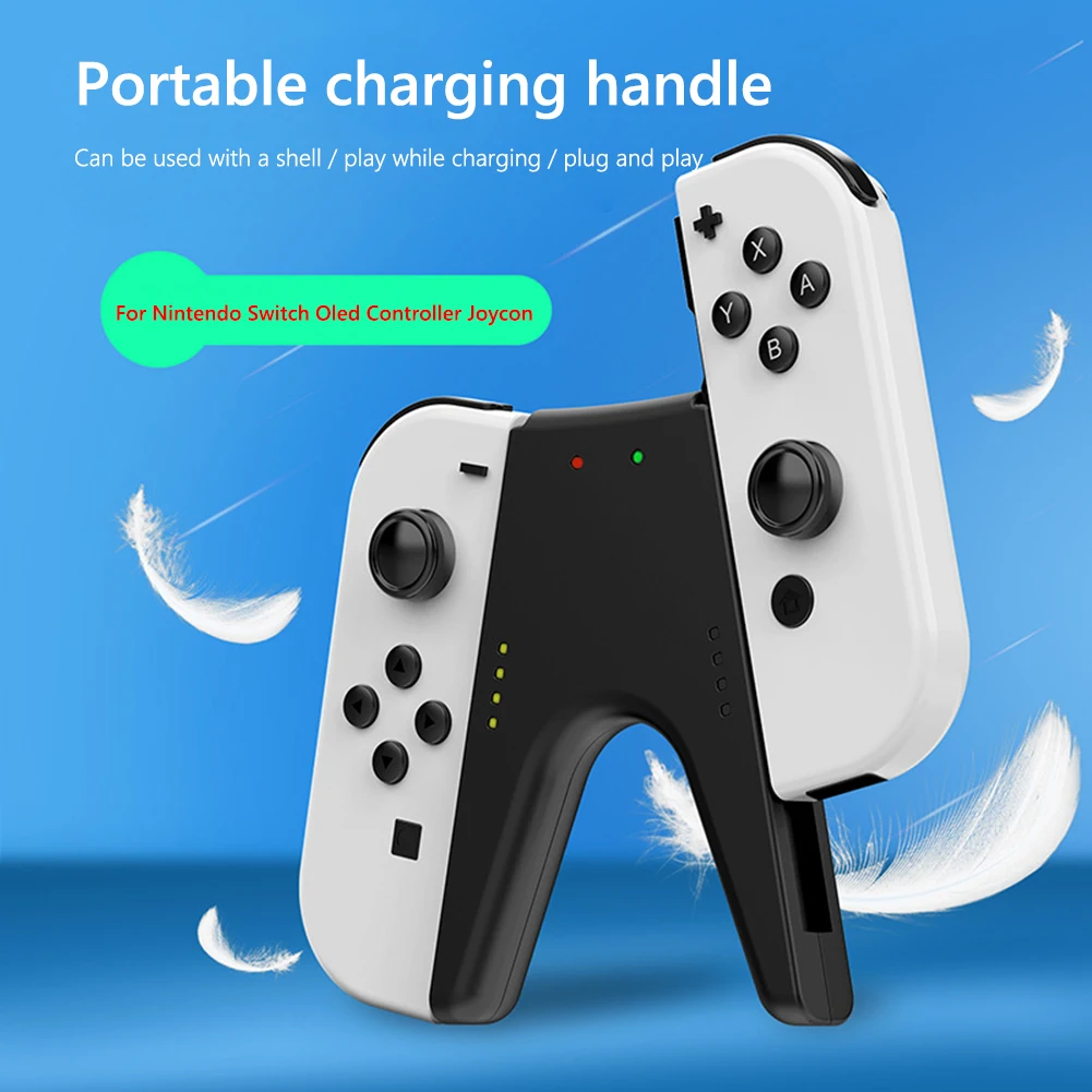 Заряжающий кронштейн для игрового контроллера Nintendo Switch, зарядная станция для Nintendo Switch OLED
Заряжающий кронштейн для игрового контроллера Nintendo Switch, зарядная станция для Nintendo Switch OLED
