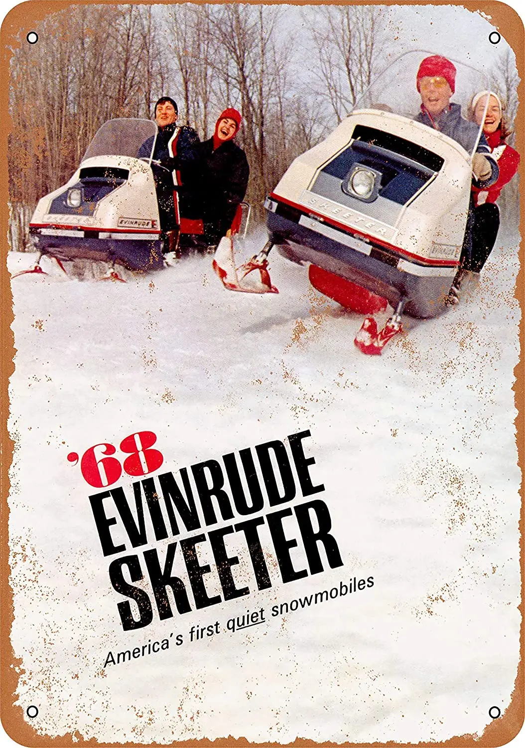Дюймовый металлический винтажный Забавный жестяной знак 1968 evinгруб Skeeter снегоходы
Дюймовый металлический винтажный Забавный жестяной знак 1968 evinгруб Skeeter снегоходы