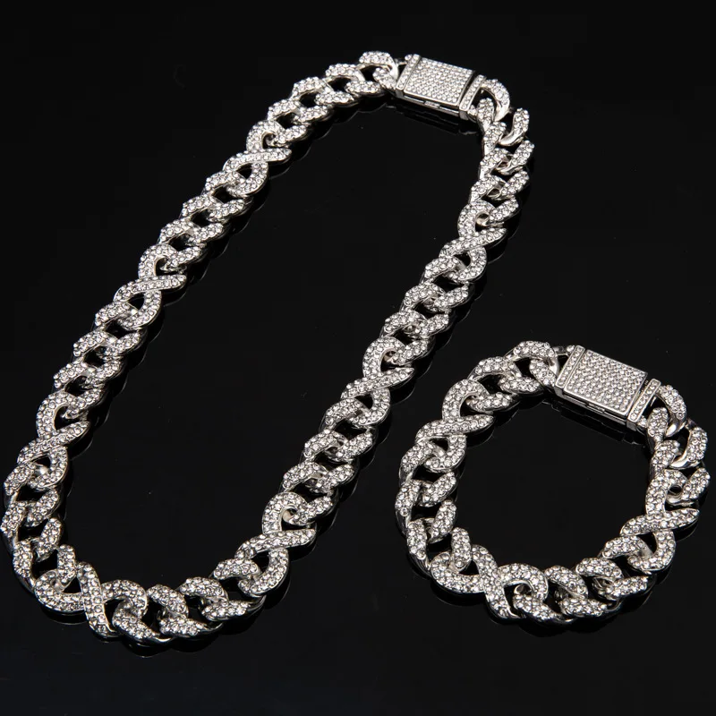 Мужское ожерелье из кубинской цепи Майами, ожерелья из кубинской цепи, Трендовое ожерелье в стиле хип-хоп, браслет в стиле хип-хоп/рок, компл... 
Мужское ожерелье из кубинской цепи Майами, ожерелья из кубинской цепи, Трендовое ожерелье в стиле хип-хоп, браслет в стиле хип-хоп/рок, компл...