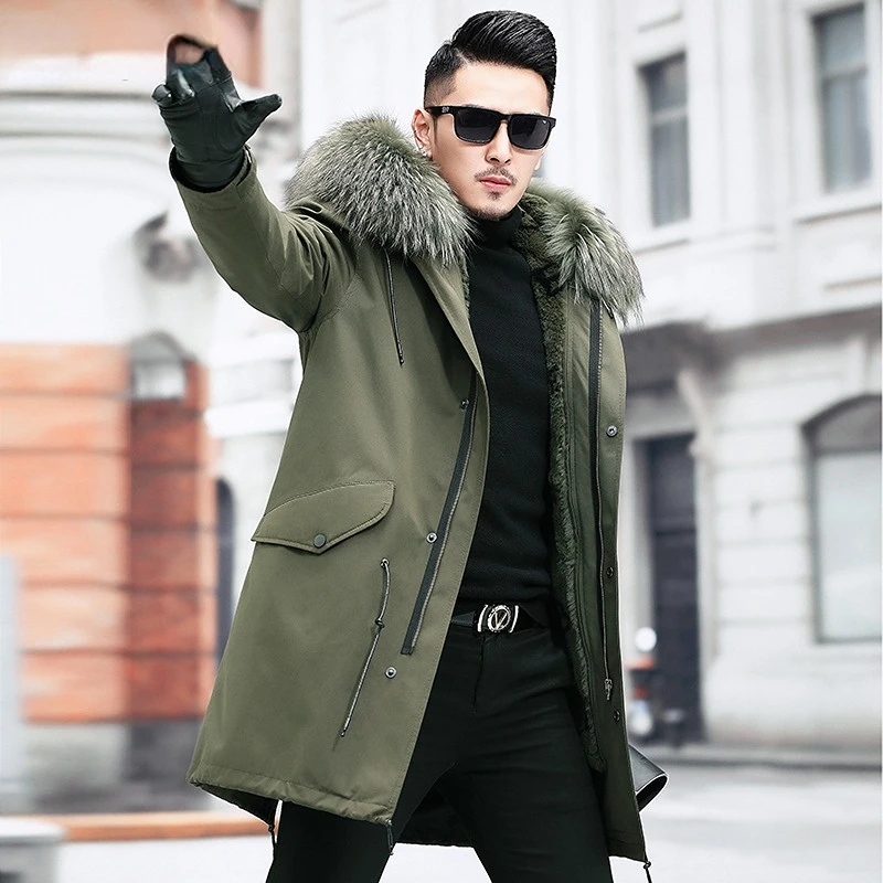 2022 Winter Men's Trendy Fleece Liner Thermal Jackets Elegant Luxury Designer Male Faux Fur Collar Coat Hooded Clothes New
2022 Winter Men's Trendy Fleece Liner Thermal Jackets Elegant Luxury Designer Male Faux Fur Collar Coat Hooded Clothes New