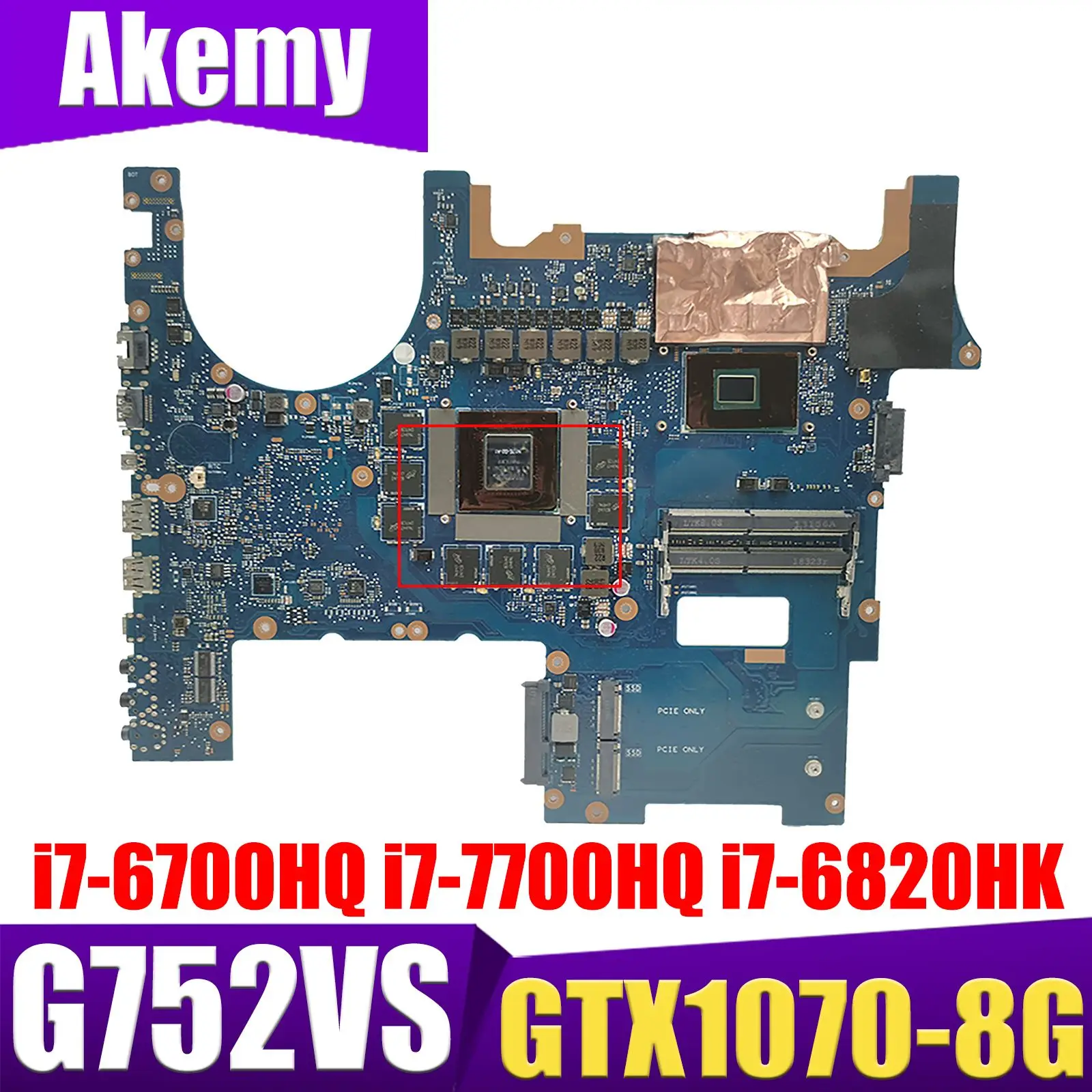 G752VS GTX1070-8G GPU i7-6700HQ I7-7700HQ I7-6820HK CPU Laptop Motherboard for ASUS G752V G752VS G752VM G752VY G752VT Mainboard
G752VS GTX1070-8G GPU i7-6700HQ I7-7700HQ I7-6820HK CPU Laptop Motherboard for ASUS G752V G752VS G752VM G752VY G752VT Mainboard