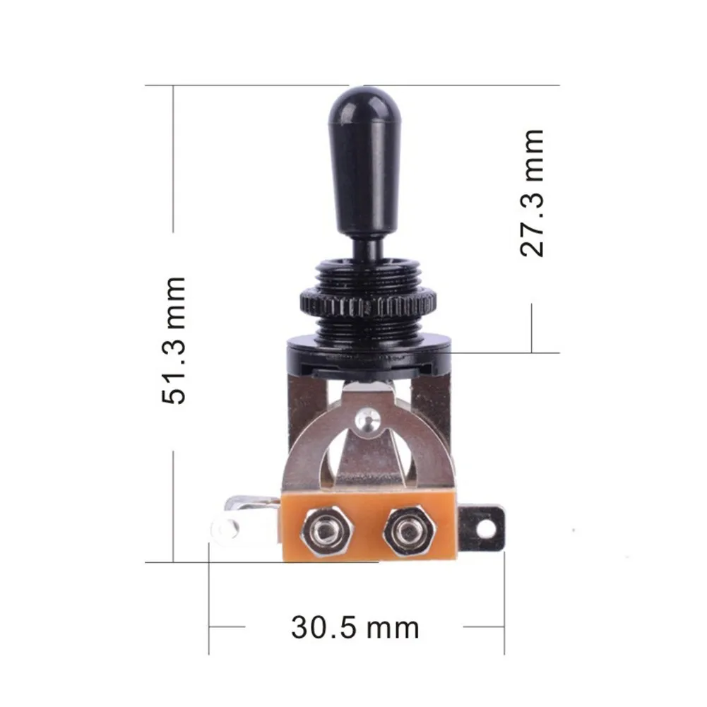 Open Type Black 3 Way Switch Pickup Electric Guitar Selector Toggle For Les Paul Guitar Three-position Basses Parts Accessories
Open Type Black 3 Way Switch Pickup Electric Guitar Selector Toggle For Les Paul Guitar Three-position Basses Parts Accessories