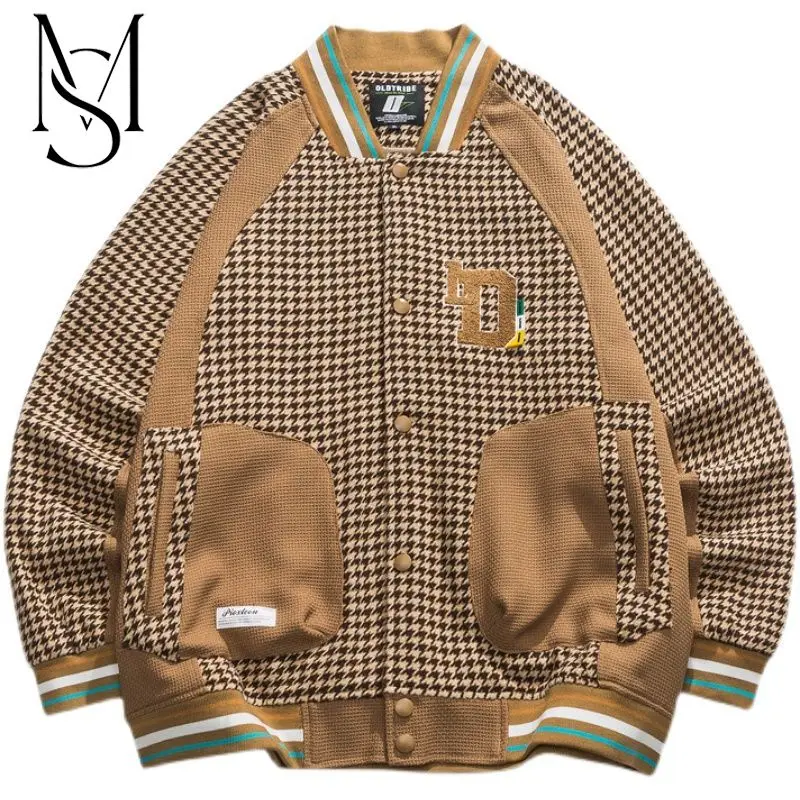 MS Same American Fashion Thousand Bird Checker Baseball Jersey Men's Top Spring Jacket Men's China-Chic Hip Hop
MS Same American Fashion Thousand Bird Checker Baseball Jersey Men's Top Spring Jacket Men's China-Chic Hip Hop