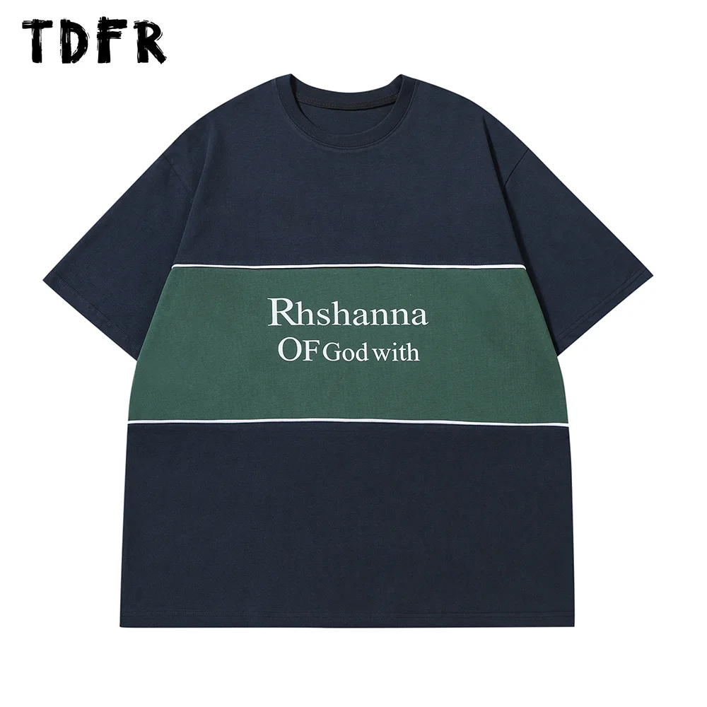 Letter Print Short Sleeve T-shirt Mens Summer Patchwork Loose Crew Neck Half-Sleeve Cotton Tee Men
Letter Print Short Sleeve T-shirt Mens Summer Patchwork Loose Crew Neck Half-Sleeve Cotton Tee Men