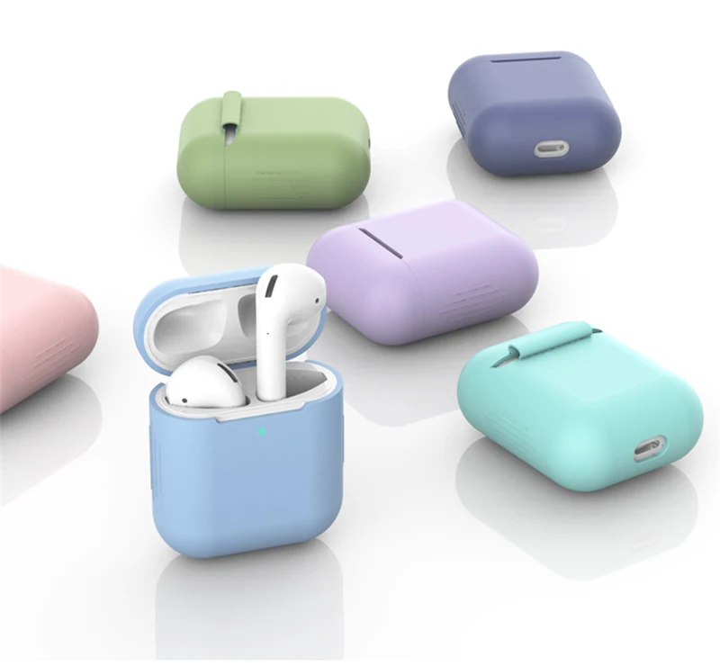 Cover For AirPods 2 Case Soft Silicone Funda Full Protect Thin Wireless Headphone Earphone Cases For Airpod Capa
Cover For AirPods 2 Case Soft Silicone Funda Full Protect Thin Wireless Headphone Earphone Cases For Airpod Capa