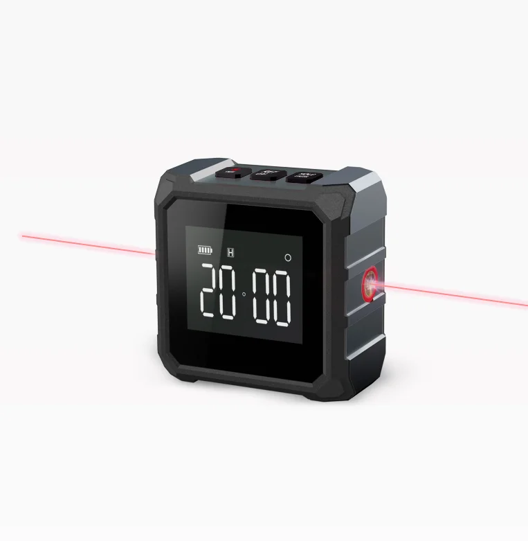 Professional Protractor Digital Inclinometer Angle Measure Box Laser Level Ruler USB Chargable Inclinometer Magnetic Base