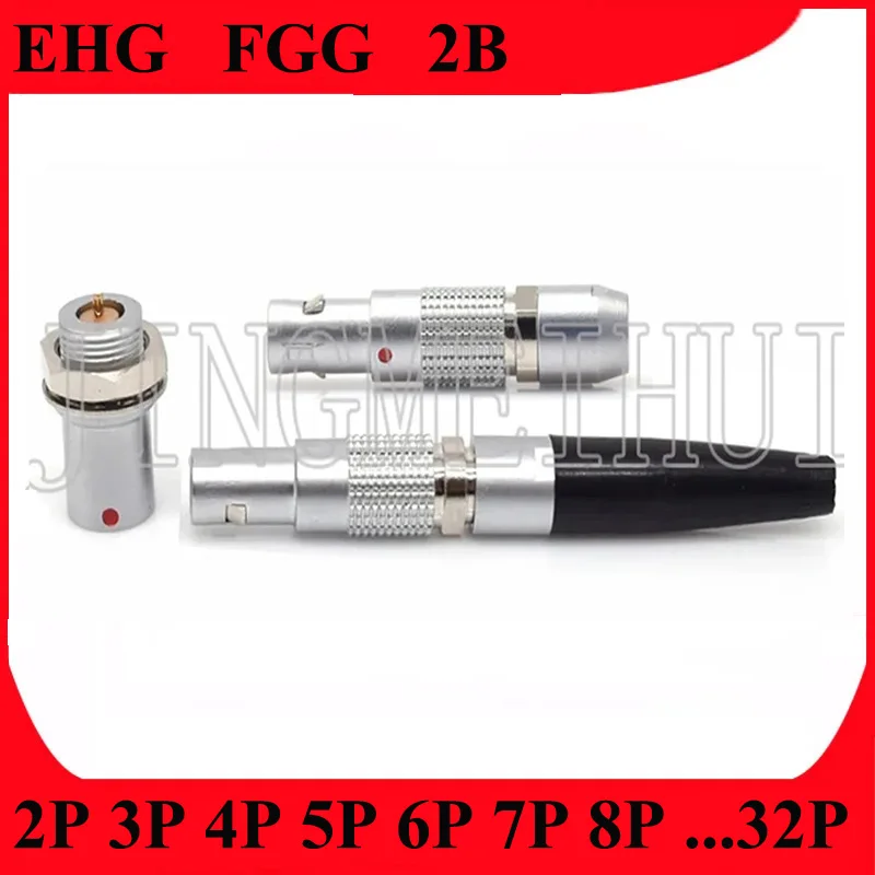 A Pair FGG EHG.2B 2 3 4 5 6 7 8 P Push-Pull Self-Locking Aviation Metal Quick Plug and Female SocketFor Data And Telecom Systems
A Pair FGG EHG.2B 2 3 4 5 6 7 8 P Push-Pull Self-Locking Aviation Metal Quick Plug and Female SocketFor Data And Telecom Systems