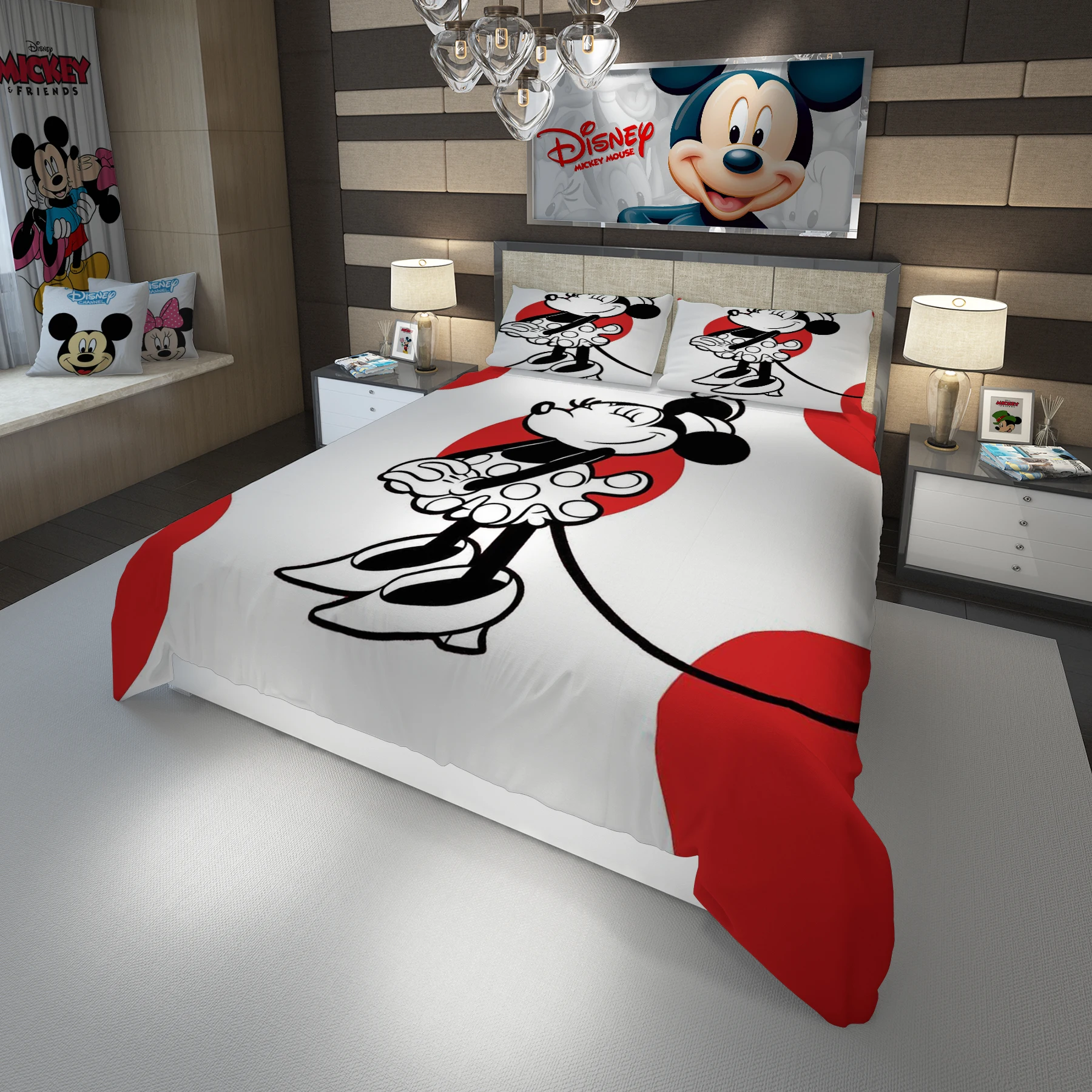 Disney Mickey Duvet Cover Luxury Quilt Cover With Zipper Closure 3pcs Queen Size Comforter Sets
Disney Mickey Duvet Cover Luxury Quilt Cover With Zipper Closure 3pcs Queen Size Comforter Sets
