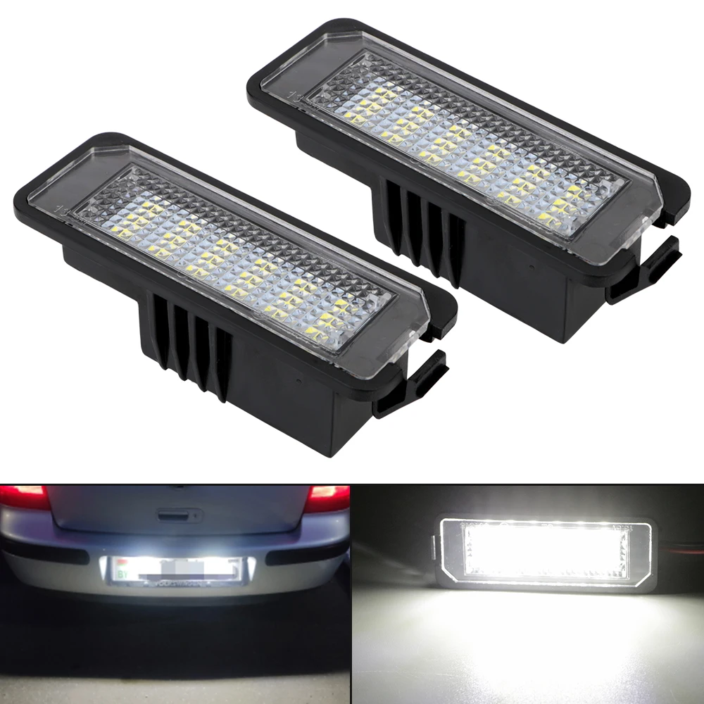 Для VW Golf MK4 MK5 MK6 Passat Polo CC Eos 18SMD безотказный светодиодный 2 шт. подсветка Номерного Знака Автомобиля 12 В 6500K
Для VW Golf MK4 MK5 MK6 Passat Polo CC Eos 18SMD безотказный светодиодный 2 шт. подсветка Номерного Знака Автомобиля 12 В 6500K