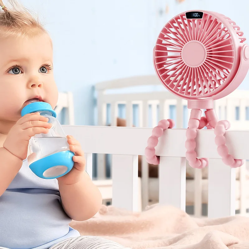 Portable Fan 6000mAh Battery Baby Stroller Fan 4 Speeds Quiet Personal Fans Tripod Desktop Clip Fan Mini Handheld Fan
Portable Fan 6000mAh Battery Baby Stroller Fan 4 Speeds Quiet Personal Fans Tripod Desktop Clip Fan Mini Handheld Fan