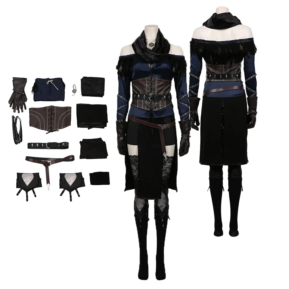 Костюм для косплея игр "Волшебник" Дженнифер, женский топ, юбка, наряды, Хэллоуин, женская одежда для ролевых игр, Маскировочная одежда
Костюм для косплея игр "Волшебник" Дженнифер, женский топ, юбка, наряды, Хэллоуин, женская одежда для ролевых игр, Маскировочная одежда