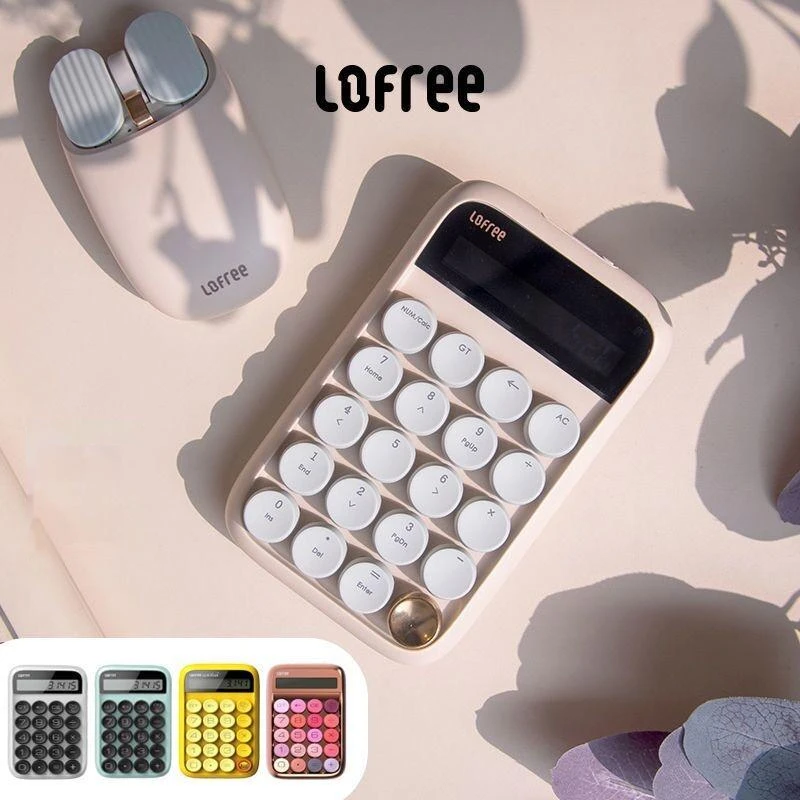 

Lofree Mechanical Dot Bluetooth Wireless Calculator Numeric Keypad Multi-system Compatible Backlit Keyboard Calculators