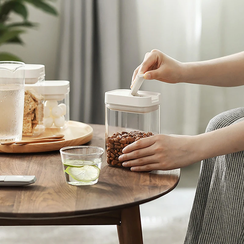 Plastic Airtight Food Container Sealing Storage Canister with Lid Cereal Seasoning Jar Sealed Flour Tank Kitchen Supply G10
Plastic Airtight Food Container Sealing Storage Canister with Lid Cereal Seasoning Jar Sealed Flour Tank Kitchen Supply G10