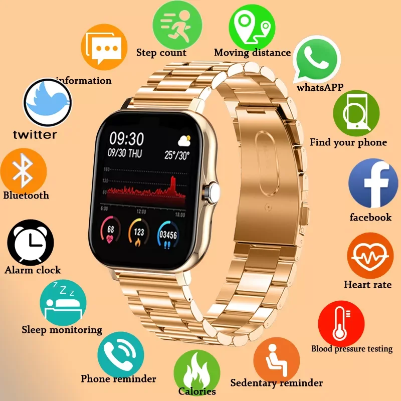 New Bluetooth Call Smart watch WomenFull touch Screen Sports fitness watch Bluetooth is Suitable For Android ios Smartwatch 
New Bluetooth Call Smart watch WomenFull touch Screen Sports fitness watch Bluetooth is Suitable For Android ios Smartwatch