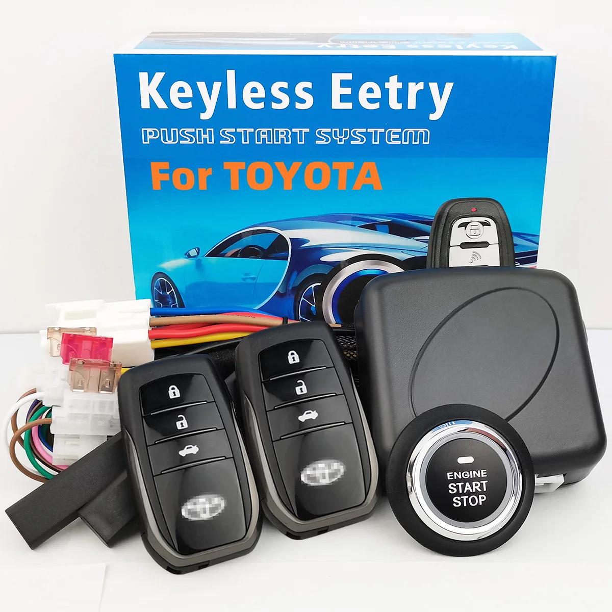 For Toyota PKE keyless entry one-button start car auto push start stop engine alarm system remote Central lock car accessories
For Toyota PKE keyless entry one-button start car auto push start stop engine alarm system remote Central lock car accessories