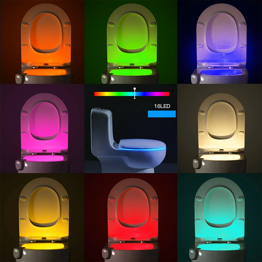 Hanging Washroom Led Waterproof Toilet Seat Night Light Automatic Home Battery Operated Movement Detector Motion Sensor Hotels
Hanging Washroom Led Waterproof Toilet Seat Night Light Automatic Home Battery Operated Movement Detector Motion Sensor Hotels