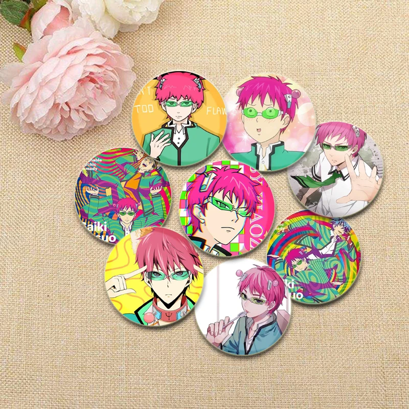 Saiki K HD с рисунком аниме-броши Kusuo Teruhashi Kokomi мультяшный значок для рюкзака одежды