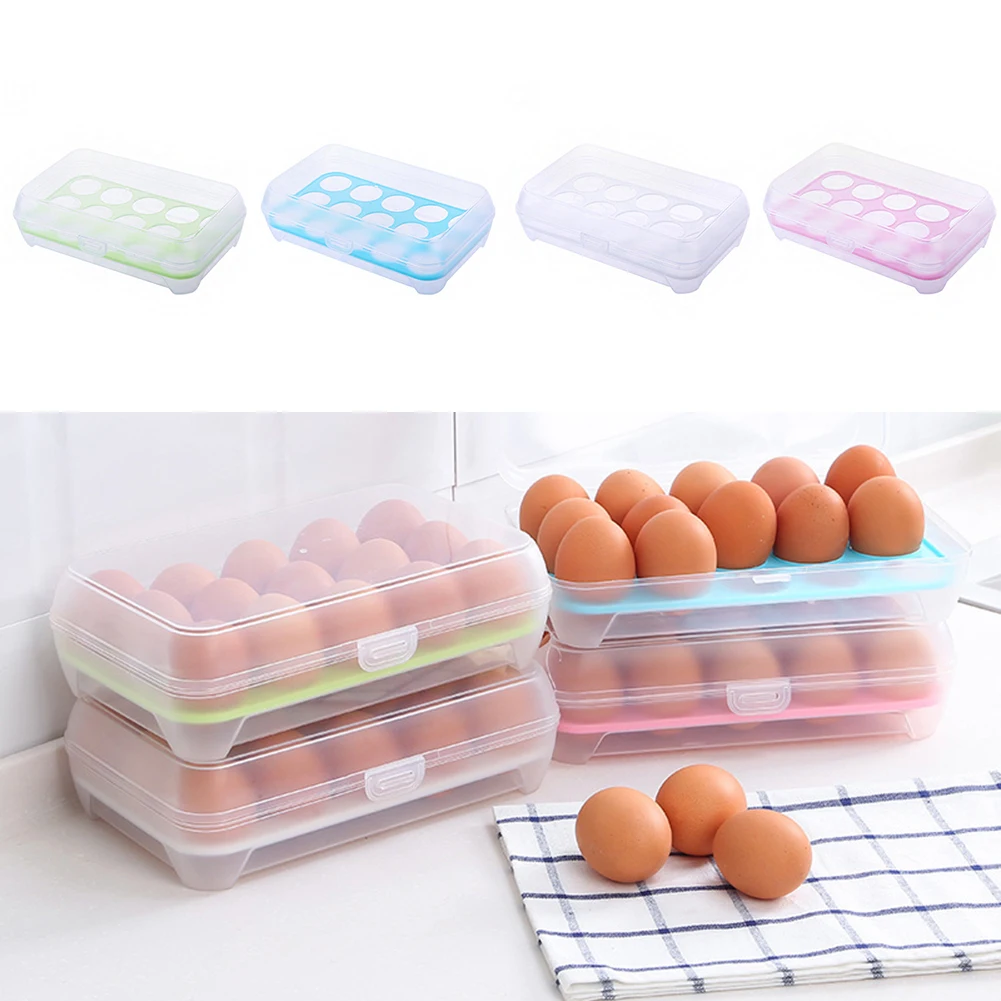 15 Grids Egg Storage Box Egg Holder Food Container Kitchen Organizer Storage Bulk Container Home Refrigerator Organization Boxes
15 Grids Egg Storage Box Egg Holder Food Container Kitchen Organizer Storage Bulk Container Home Refrigerator Organization Boxes
