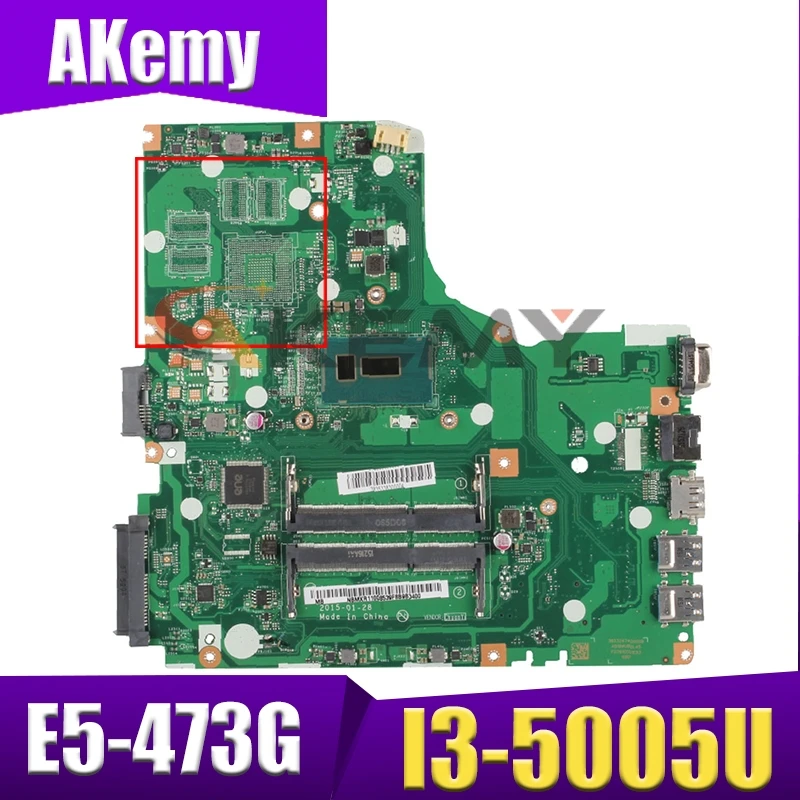 Материнская плата для ноутбука Akemy для ACER Aspire E5-473G I3-5005U, материнская плата NBMXR1100 LA-C341P DDR3
Материнская плата для ноутбука Akemy для ACER Aspire E5-473G I3-5005U, материнская плата NBMXR1100 LA-C341P DDR3