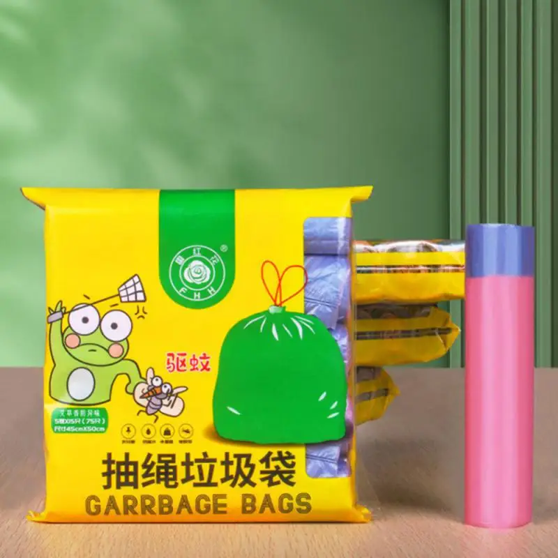 Thickened Garbage Cleaning Bag Disposable Point Break Type Drawstring Plastic Bag Light Fragrance Household Supplies Garbage Bag
Thickened Garbage Cleaning Bag Disposable Point Break Type Drawstring Plastic Bag Light Fragrance Household Supplies Garbage Bag