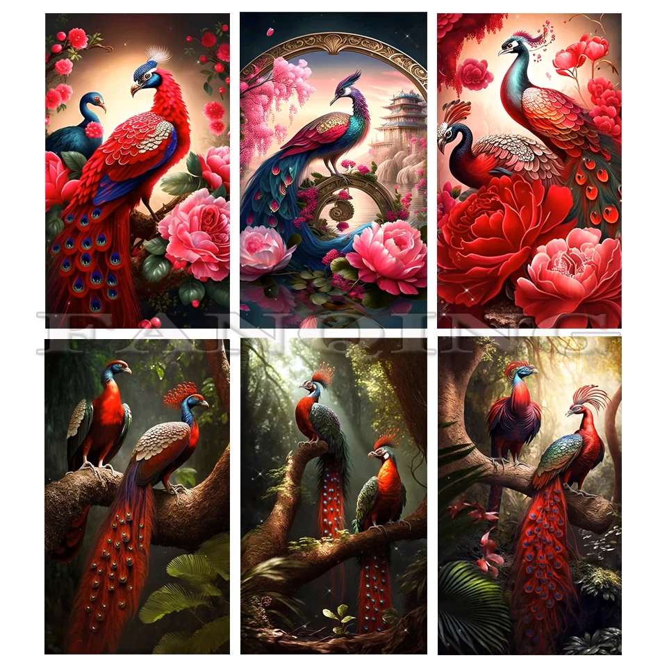 Large size 5D Diy Diamond Embroidery Fantasy Peacock And Flower Full Drill Diamond Painting Cross Stitch Home Decor A101
Large size 5D Diy Diamond Embroidery Fantasy Peacock And Flower Full Drill Diamond Painting Cross Stitch Home Decor A101