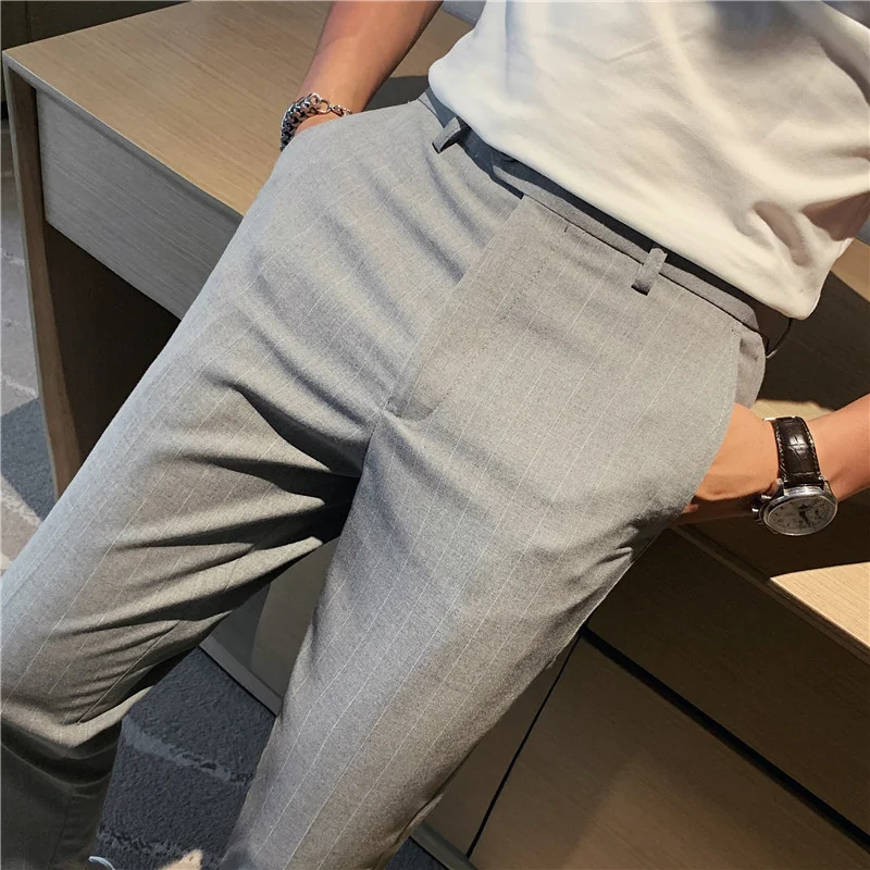 British Style Business Casual Men Plaid Pants Dress Formal Wear Slim Fit All Match Fashion Straight Gentlemen Office Trousers
British Style Business Casual Men Plaid Pants Dress Formal Wear Slim Fit All Match Fashion Straight Gentlemen Office Trousers