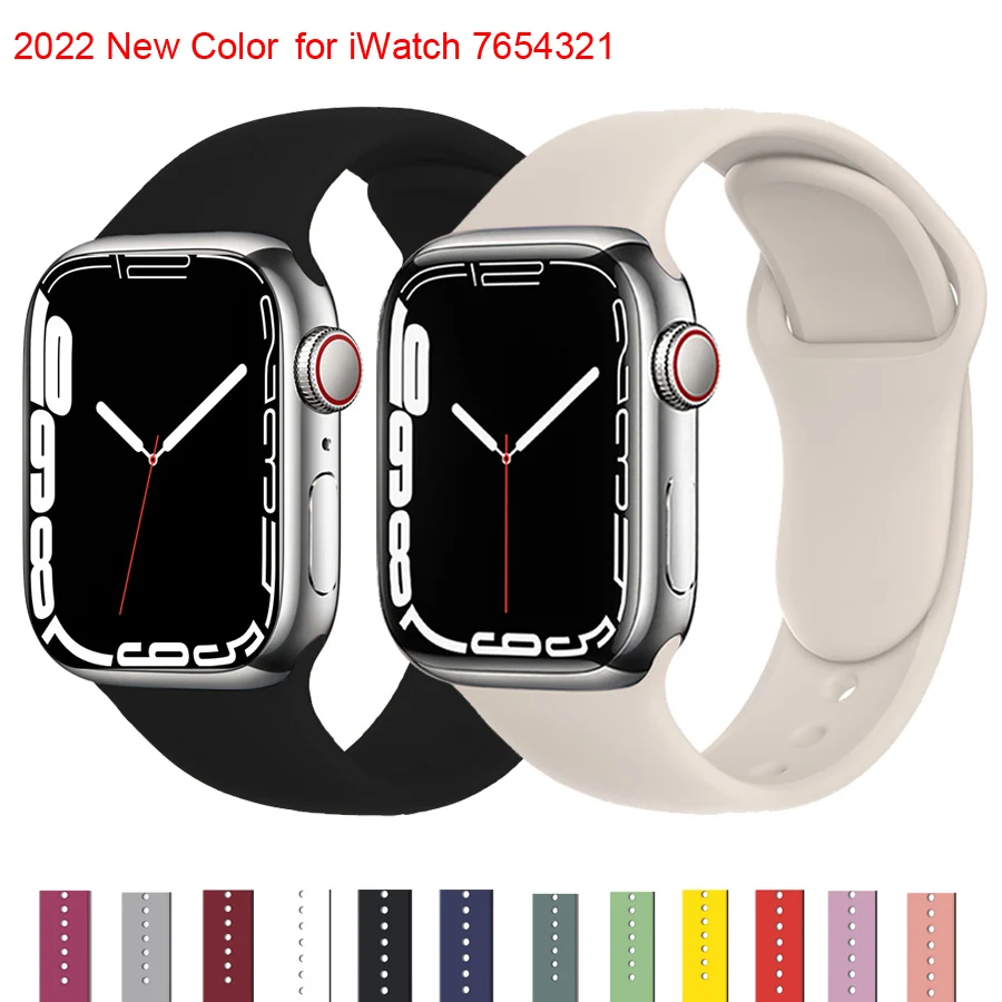 Ремешок из мягкого силикона для Apple Watch Band 45 мм 41 мм 44 мм 42 мм 38 мм 40 мм, браслет для iWatch Series 7/6/SE/5/4/3/2/1, браслет для наручных часов
Ремешок из мягкого силикона для Apple Watch Band 45 мм 41 мм 44 мм 42 мм 38 мм 40 мм, браслет для iWatch Series 7/6/SE/5/4/3/2/1, браслет для наручных часов