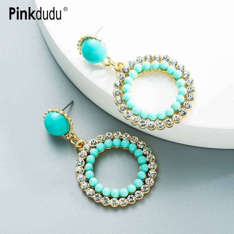 Модные серьги-подвески в стиле Ins от Pinkdudu, простые висячие серьги из сплава и смолы для женщин, ювелирные изделия, подарки PD804 
Модные серьги-подвески в стиле Ins от Pinkdudu, простые висячие серьги из сплава и смолы для женщин, ювелирные изделия, подарки PD804