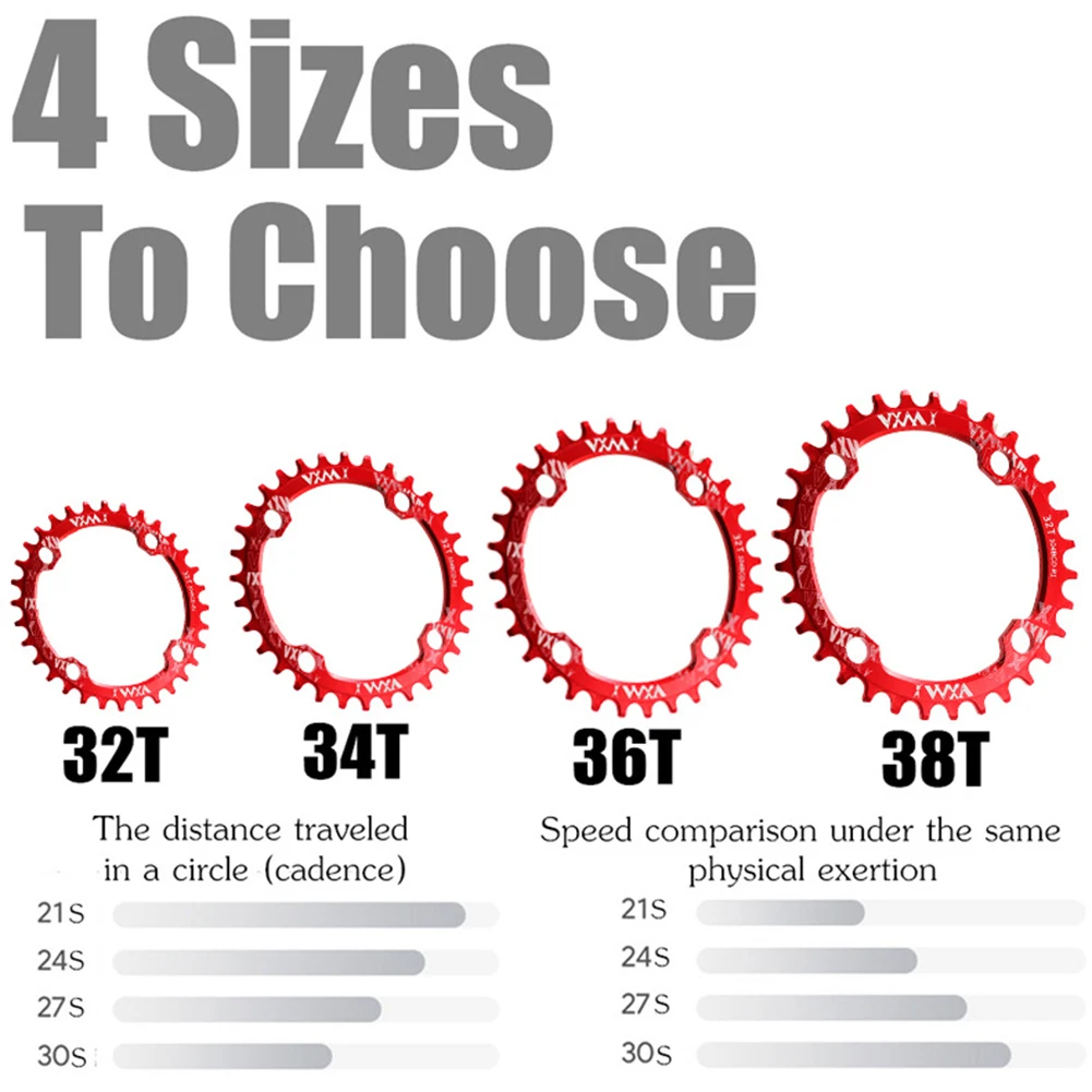 Bicycle Chainring Positive And Negative Tooth Disc 104BCD Single Disc 32T 34T 36T 38TChainwheel BikeAccessories
Bicycle Chainring Positive And Negative Tooth Disc 104BCD Single Disc 32T 34T 36T 38TChainwheel BikeAccessories