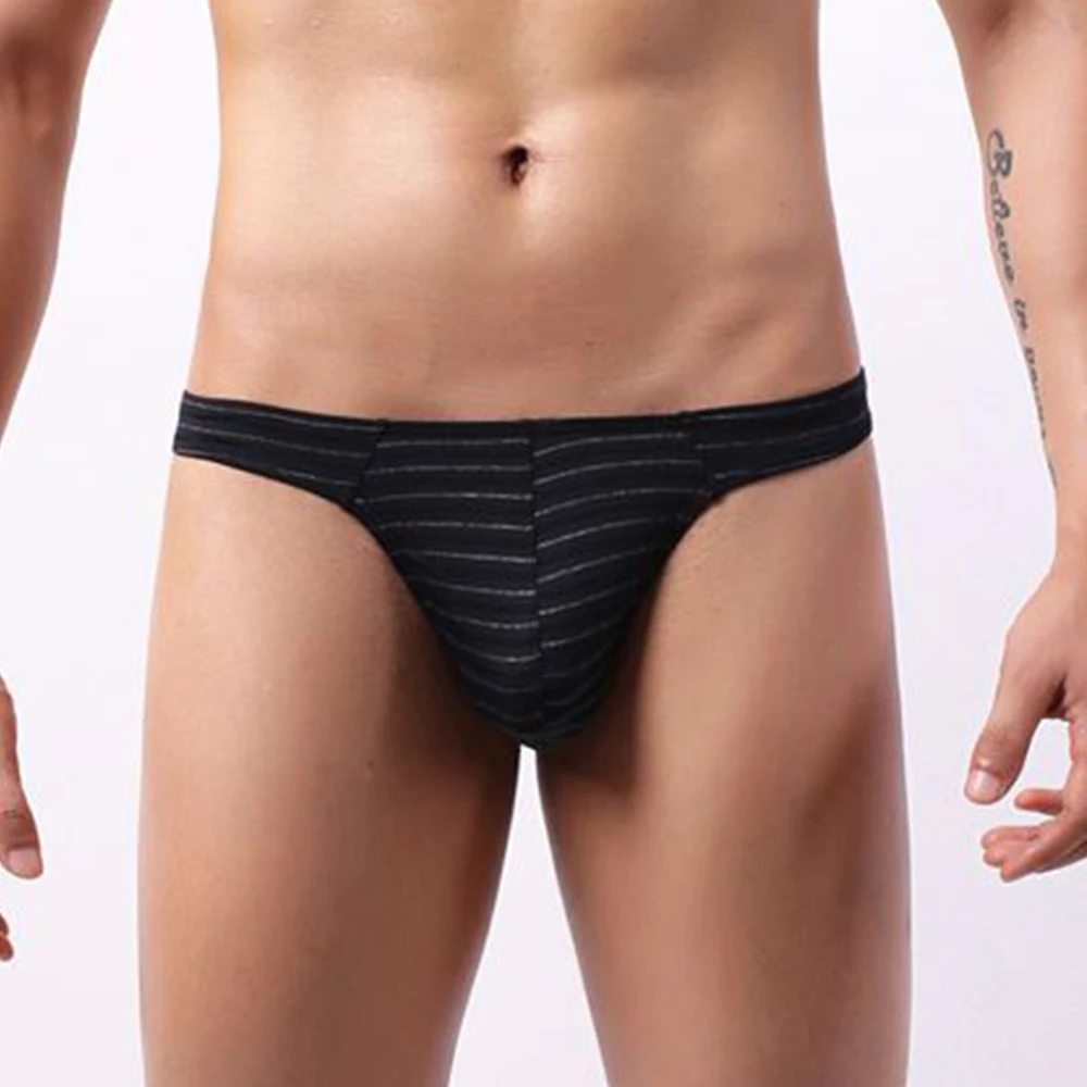 Mens Sexy String Bikini Men Stripe Printed Underwear Low Rise Panties Bulge Pouch G-String Thong High Elastic Briefs Homme Slip
Mens Sexy String Bikini Men Stripe Printed Underwear Low Rise Panties Bulge Pouch G-String Thong High Elastic Briefs Homme Slip