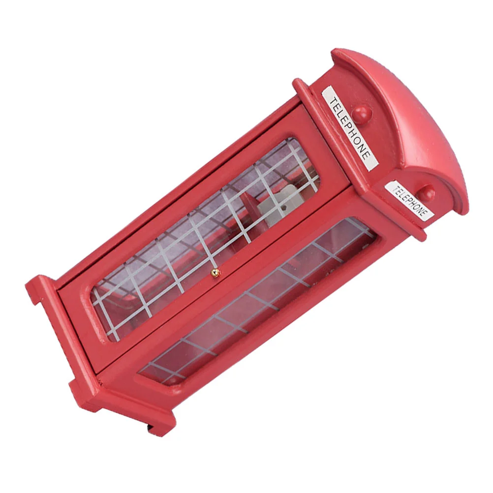 Red Telephone Booth Ornament Photography Prop Toy House Decor Lifelike Modeling 
Red Telephone Booth Ornament Photography Prop Toy House Decor Lifelike Modeling