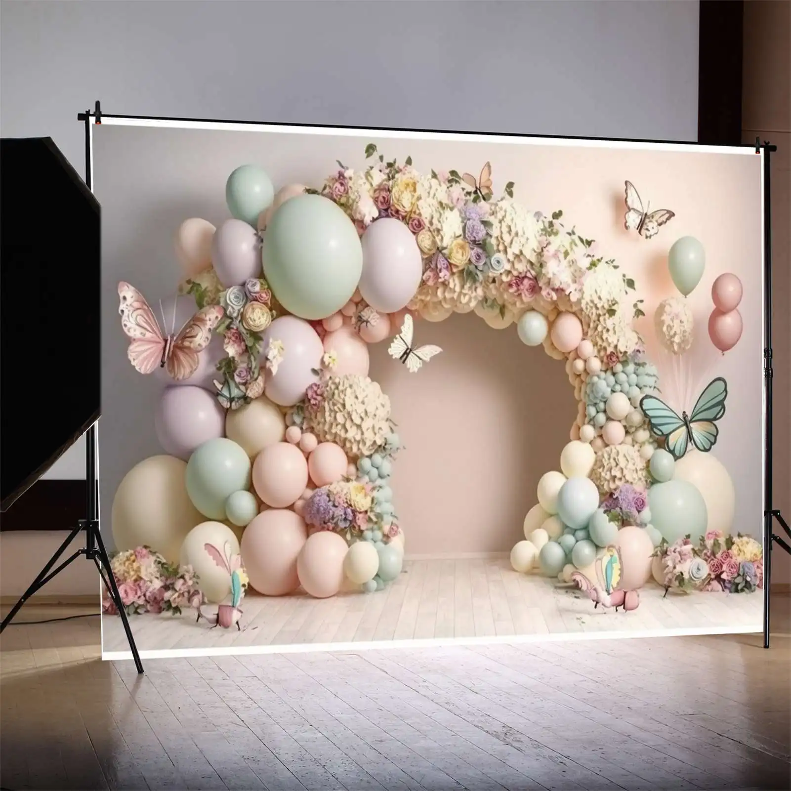 MOON.QG Backdrop Butterfly Birthday Banner Arch Door Decoration Floral Flower Balloon Background Sign Party Photo Booth Supplies
MOON.QG Backdrop Butterfly Birthday Banner Arch Door Decoration Floral Flower Balloon Background Sign Party Photo Booth Supplies