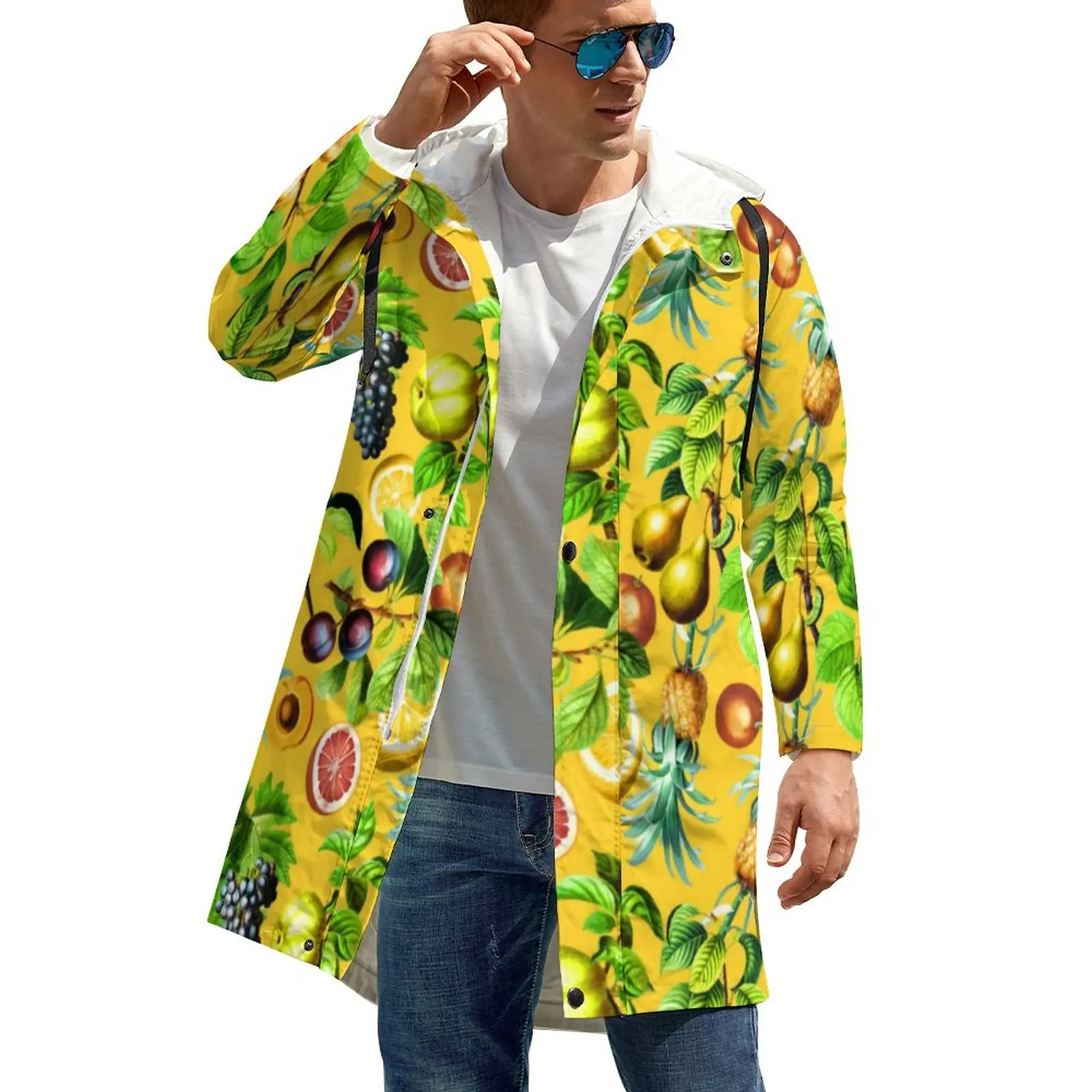 Pineapple Casual Trench Coats Man Tropical Fruit Print Outerwear Autumn Jackets Vintage Graphic Zip Windbreakers Plus Size 5XL
Pineapple Casual Trench Coats Man Tropical Fruit Print Outerwear Autumn Jackets Vintage Graphic Zip Windbreakers Plus Size 5XL