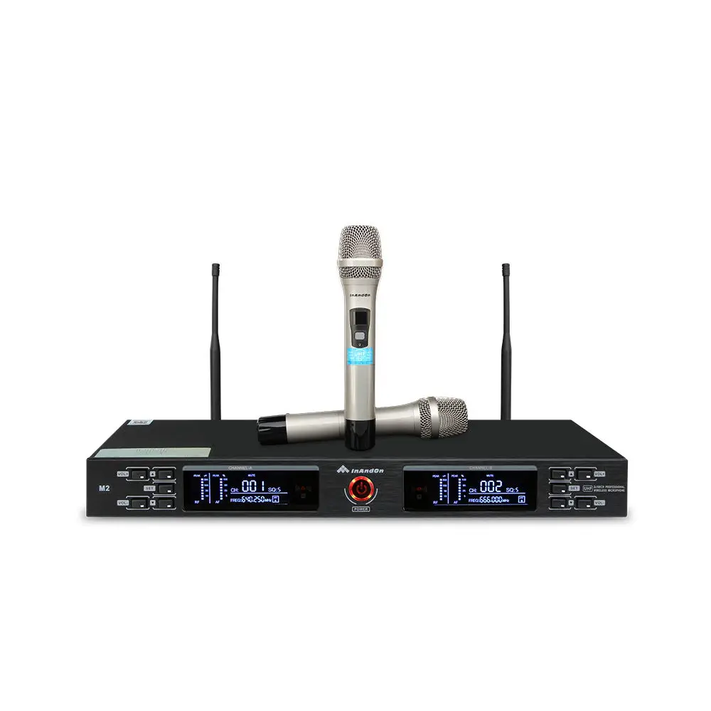 KTV InAndOn UHF Wireless Microphone Portable Cordless Microphone with Receiver Karaoke Professional Handheld Microphone 
KTV InAndOn UHF Wireless Microphone Portable Cordless Microphone with Receiver Karaoke Professional Handheld Microphone
