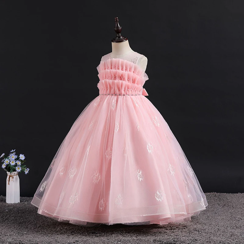 Flower Girl Princess Party Mesh Dress 2022 Ruffle Long Evening Summer Frocks In Dark Blue Color Prom Children Wedding Birthday
Flower Girl Princess Party Mesh Dress 2022 Ruffle Long Evening Summer Frocks In Dark Blue Color Prom Children Wedding Birthday