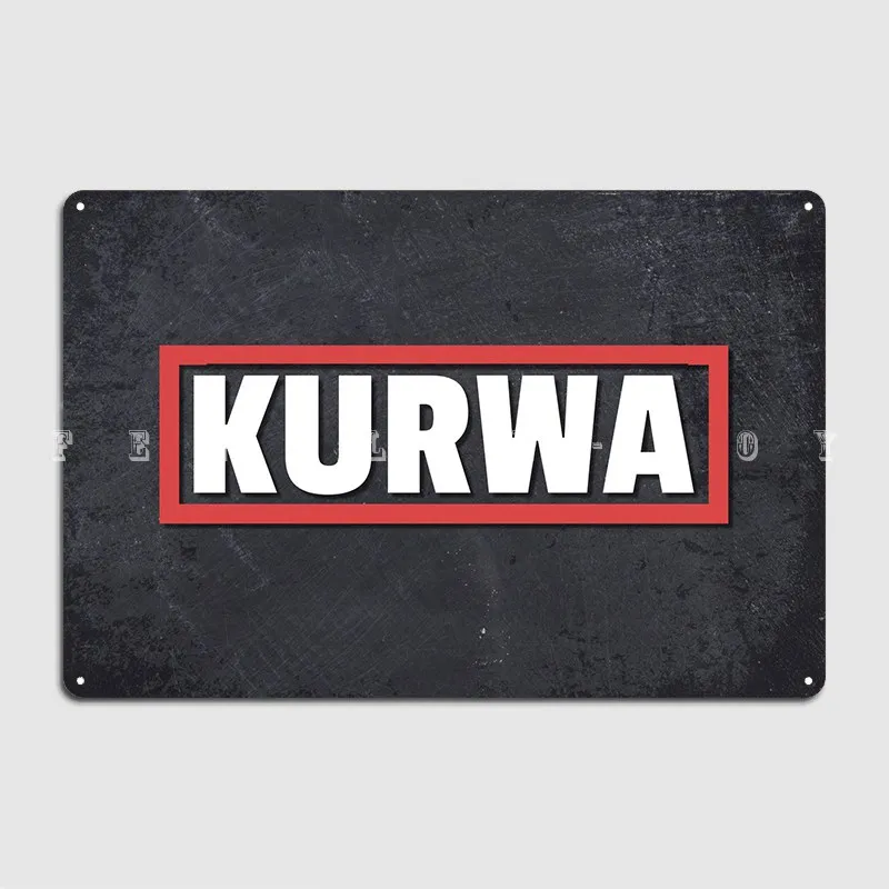 Kurwa Metal Sign Pub Cinema Design Plaques Tin Sign Poster
Kurwa Metal Sign Pub Cinema Design Plaques Tin Sign Poster