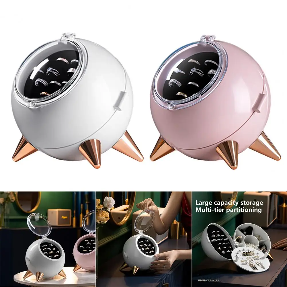 Jewelry Storage Box Transparent Cover Partitioned Prevent Oxidation Portable Ring Earring Necklace Storage Case Showcase Display
Jewelry Storage Box Transparent Cover Partitioned Prevent Oxidation Portable Ring Earring Necklace Storage Case Showcase Display