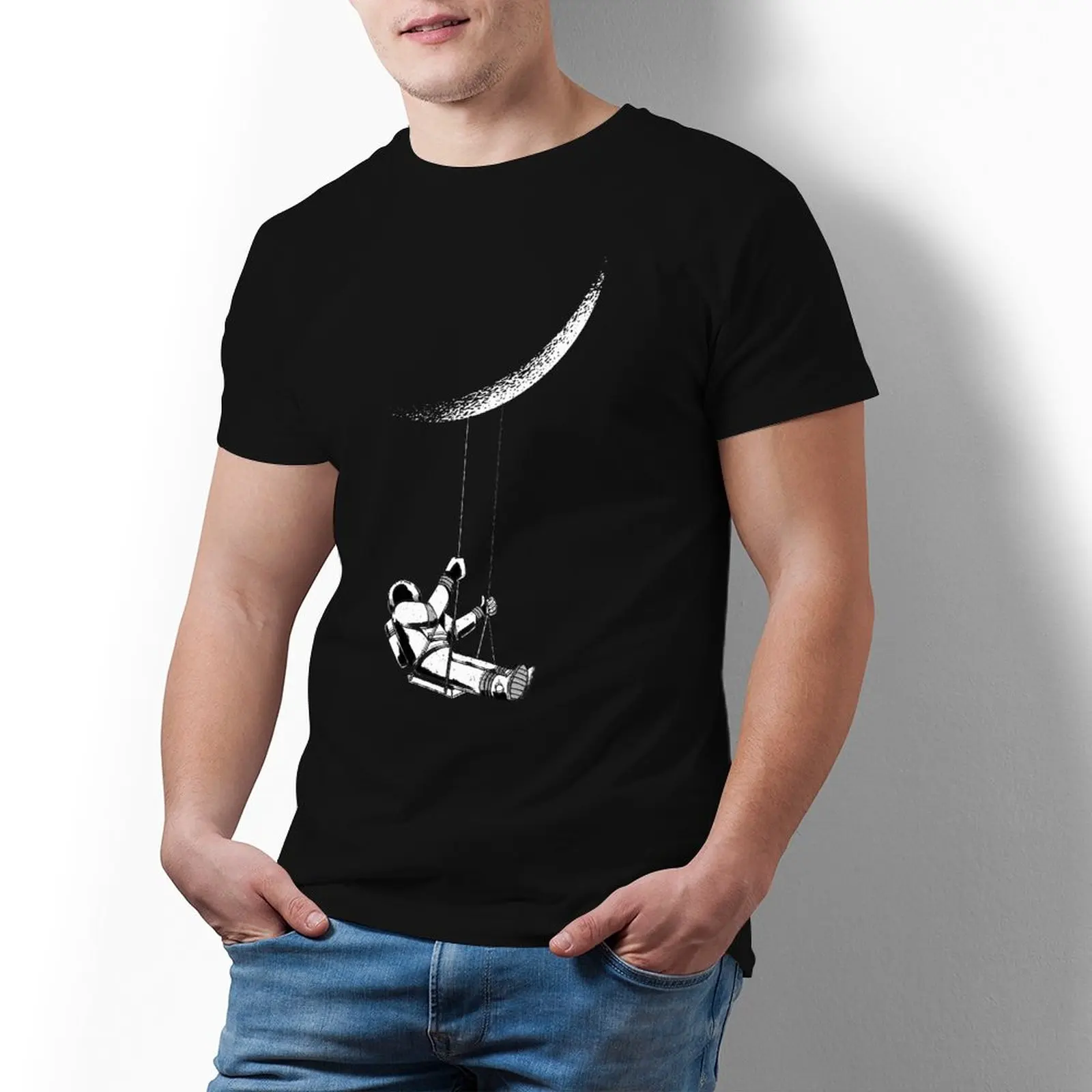 Astronaut Space Universe Swinging T Shirt Moon Male Fashion T-Shirt Plus Size Print Cotton Tee Shirt
Astronaut Space Universe Swinging T Shirt Moon Male Fashion T-Shirt Plus Size Print Cotton Tee Shirt