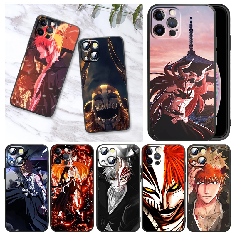 BLEACH Anime Japan For Apple iPhone 13 12 Mini 11 XS Pro Max X XR 8 7 6 Plus SE 2020 5 Black Phone Case Funda Capa
BLEACH Anime Japan For Apple iPhone 13 12 Mini 11 XS Pro Max X XR 8 7 6 Plus SE 2020 5 Black Phone Case Funda Capa