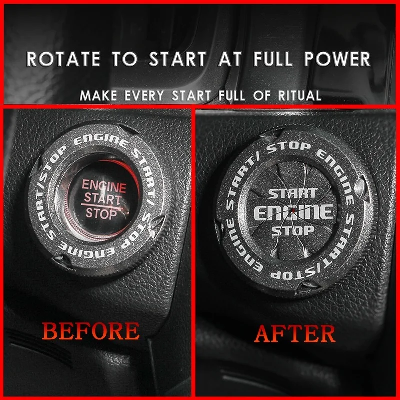 Car Engine Start Stop Button Cover Auto Ignition Switch Rotatable Protection Cap Interior DecoratIon Accessory Decor Sticker
Car Engine Start Stop Button Cover Auto Ignition Switch Rotatable Protection Cap Interior DecoratIon Accessory Decor Sticker