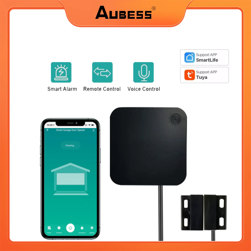 Aubess Tuya WiFi Intelligent Garage Door Controller Smart Life APP Monitor Remote Control Compatible With Alexa Google Assistant
Aubess Tuya WiFi Intelligent Garage Door Controller Smart Life APP Monitor Remote Control Compatible With Alexa Google Assistant