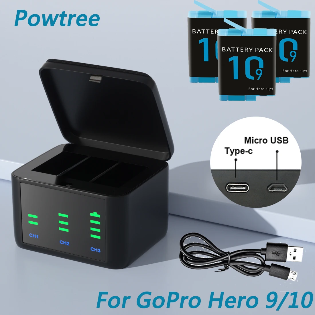 Аккумулятор для GoPro Hero 9/10 Li-Ion 3,85 В 2000 мАч умный зарядный Футляр перезаряжаемый аккумулятор для спортивной экшн-камеры зарядное устройство
Аккумулятор для GoPro Hero 9/10 Li-Ion 3,85 В 2000 мАч умный зарядный Футляр перезаряжаемый аккумулятор для спортивной экшн-камеры зарядное устройство
