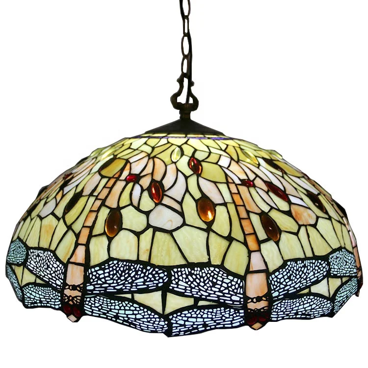 LongHuiJing Tiffany-Style 3 Light Dragonfly Hanging Pendant Lamp with 20" Shade custom made handcrafted lampshade lights
LongHuiJing Tiffany-Style 3 Light Dragonfly Hanging Pendant Lamp with 20" Shade custom made handcrafted lampshade lights