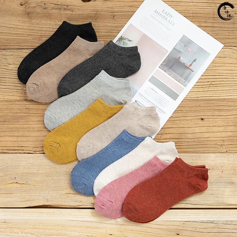 5 Pair Spring and Summer New Socks Wholesale All Cotton Women's Ten Colors Japanese Style Mingsu Wind Boat Socks Color
5 Pair Spring and Summer New Socks Wholesale All Cotton Women's Ten Colors Japanese Style Mingsu Wind Boat Socks Color