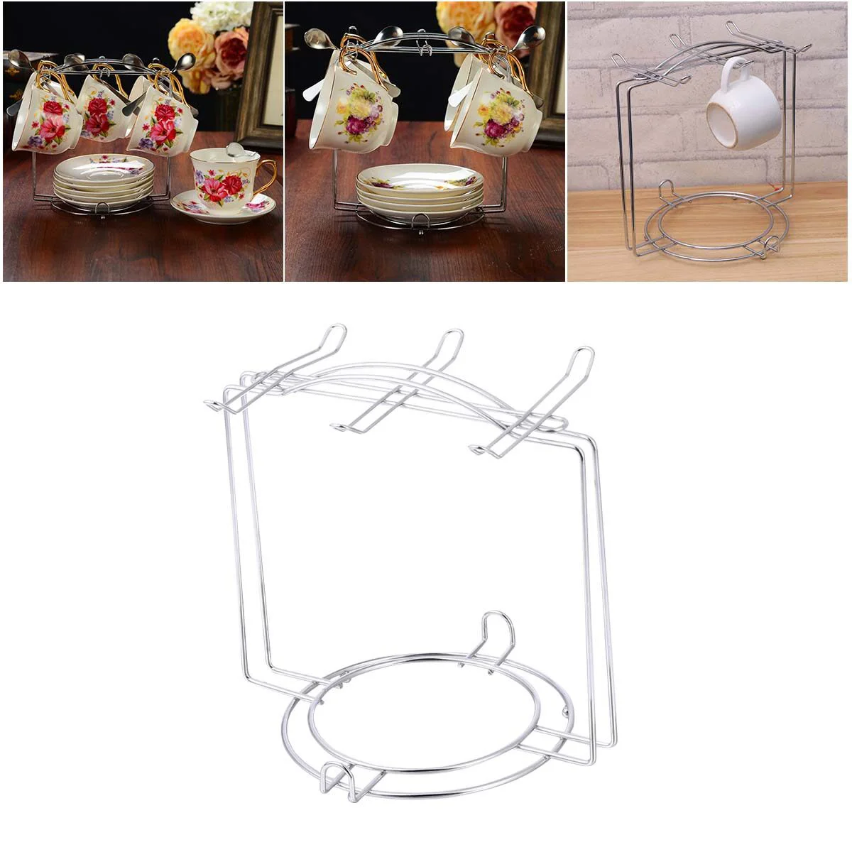 Mug Rack Tree Coffee Cup Dryer Metal Mug Holder with Electroplating Polished Bird Kitchen Countertop Tea Cups Holder Stand
Mug Rack Tree Coffee Cup Dryer Metal Mug Holder with Electroplating Polished Bird Kitchen Countertop Tea Cups Holder Stand